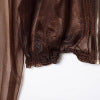 Transparent hard gauze hooded jacket baseball uniform for women